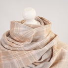 Balmoral 100% Cashmere Woven Scarf Tartan and Checks - Made in Scotland - MACKELLAR PINK - Heritage Of Scotland -