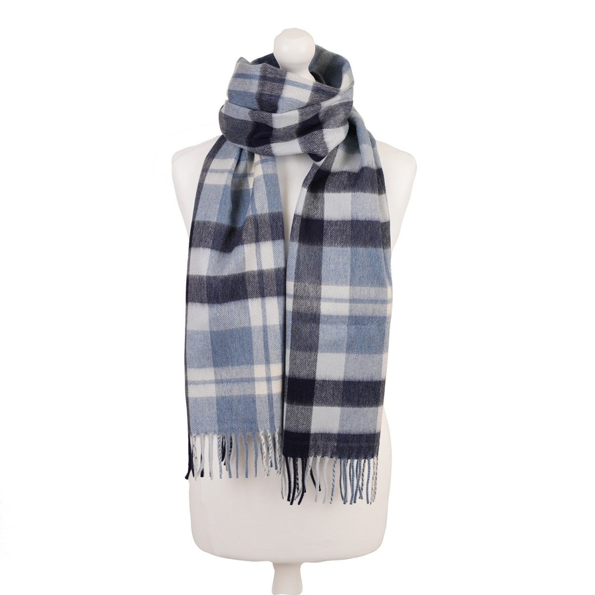 Balmoral 100% Cashmere Woven Scarf Tartan and Checks - Made in Scotland - SCOTTS CHECK - Heritage Of Scotland -