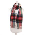 Balmoral 100% Cashmere Woven Scarf Tartan and Checks - Made in Scotland - STEWART WHITE - Heritage Of Scotland -