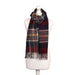 Balmoral 100% Cashmere Woven Scarf Tartans and Checks - Made in Scotland - Heritage Of Scotland - EXPLODED BRUCE NAVY