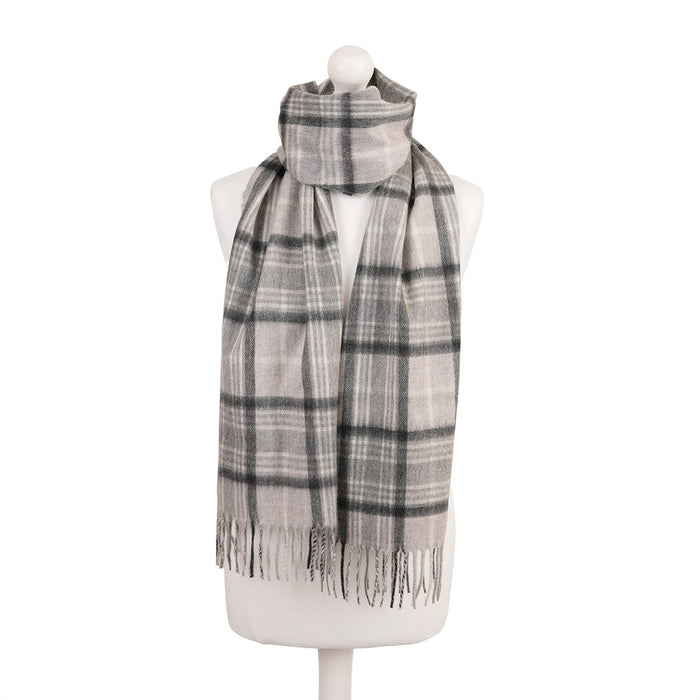 Balmoral 100% Cashmere Woven Scarf Tartans and Checks - Made in Scotland - Heritage Of Scotland - MACKELLAR GREY