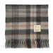 Balmoral 100% Cashmere Woven Scarf Tartans and Checks - Made in Scotland - Heritage Of Scotland - MORAY CHECK GREY