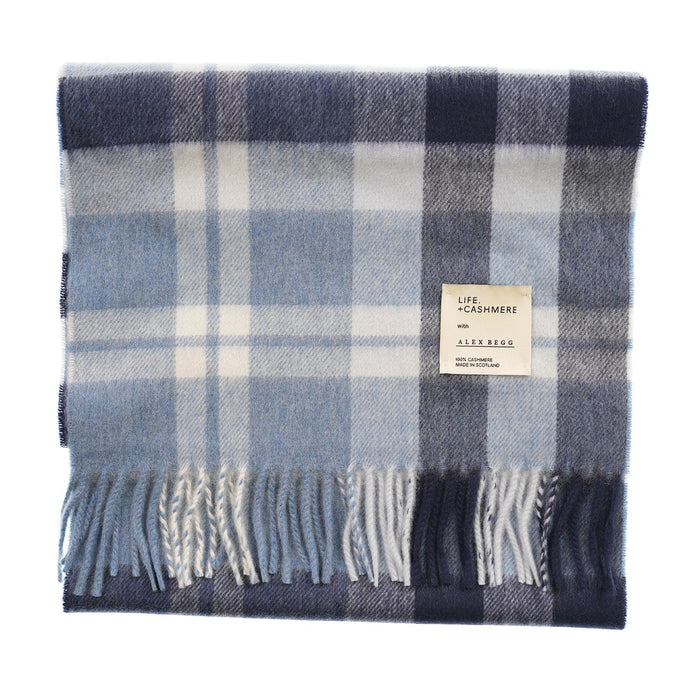 Balmoral 100% Cashmere Woven Scarf Tartans and Checks - Made in Scotland - Heritage Of Scotland - SCOTTS CHECK