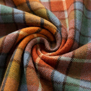 Balmoral Highland Wool Blend Scottish Tartan Blanket Throw - Recycled Wool - 155 x 190 cm - BUCHANAN AUTUMN - Heritage Of Scotland -