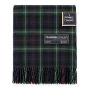 Balmoral Highland Wool Blend Scottish Tartan Blanket Throw - Recycled Wool - 155 x 190 cm - MACKENZIE - Heritage Of Scotland -