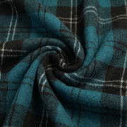 Balmoral Highland Wool Blend Scottish Tartan Blanket Throw - Recycled Wool - 155 x 190 cm - RAMSAY BLUE - Heritage Of Scotland -