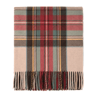 Balmoral Highland Wool Blend Scottish Tartan Blanket Throw - Recycled Wool - 155 x 190 cm - STEWART DRESS ANTIQUE - Heritage Of Scotland -