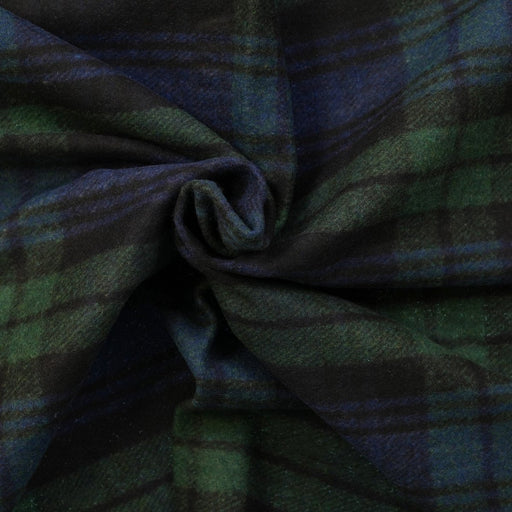 Balmoral Woollen Knee Blanket with Fringed Edges - Black Watch - Heritage Of Scotland - 