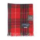 Balmoral Woollen Knee Blanket with Fringed Edges - Fraser Red - Heritage Of Scotland - 
