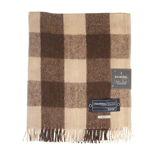 Balmoral Woollen Knee Blanket with Fringed Edges - Jacob - Heritage Of Scotland - 