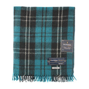 Balmoral Woollen Knee Blanket with Fringed Edges - Ramsay Blue - Heritage Of Scotland - 