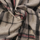 Balmoral Woollen Knee Blanket with Fringed Edges - Thompson Grey - Heritage Of Scotland - 
