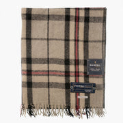 Balmoral Woollen Knee Blanket with Fringed Edges - Thompson Grey - Heritage Of Scotland - 