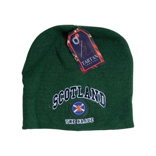 Beanie Hats Scotland/ Celtic/ Flag/ Lion - Heritage Of Scotland - BOTTLE GREEN