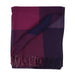 Block Check Herringbone Blanket Purple Mix - Heritage Of Scotland - PURPLE MIX