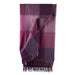 Block Check Herringbone Blanket Purple Mix - Heritage Of Scotland - PURPLE MIX
