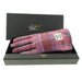 Boxed Harris Tweed and Brown Leather Ladies Gloves - Heritage Of Scotland - COL103 / SML