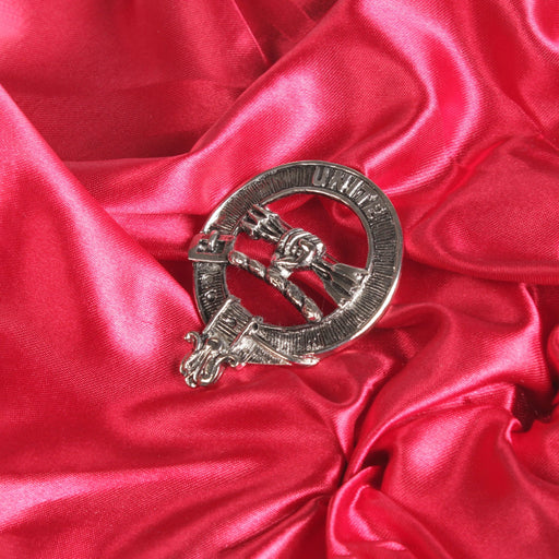 Brodie Clan Badge, Kilt Pin, Lapel Pin, Cufflinks, Keyring/Key Fob & Gift Set — Fine Pewter by Art Pewter — Made in Scotland (Shiny Finish) - Heritage Of Scotland - Badge