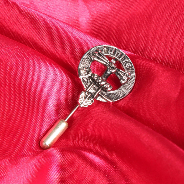 Brodie Clan Badge, Kilt Pin, Lapel Pin, Cufflinks, Keyring/Key Fob & Gift Set — Fine Pewter by Art Pewter — Made in Scotland (Shiny Finish) - Heritage Of Scotland - Lapel Pin