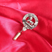 Bruce Clan Badge, Kilt Pin, Lapel Pin, Cufflinks, Keyring/Key Fob & Gift Set — Fine Pewter by Art Pewter — Made in Scotland (Shiny Finish) - Heritage Of Scotland - Lapel Pin