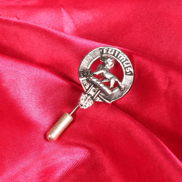 Bruce Clan Badge, Kilt Pin, Lapel Pin, Cufflinks, Keyring/Key Fob & Gift Set — Fine Pewter by Art Pewter — Made in Scotland (Shiny Finish) - Heritage Of Scotland - Lapel Pin