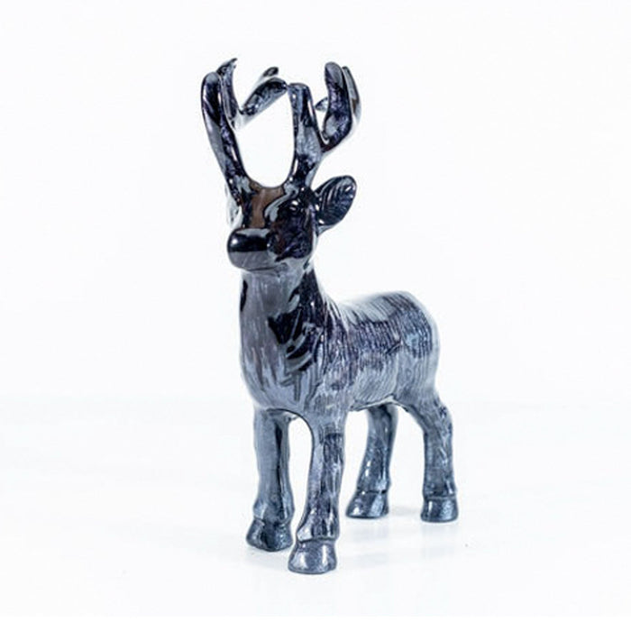 Brushed Black Highland Stag Large - Heritage Of Scotland - BLACK