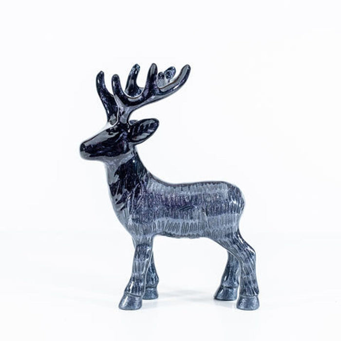 Brushed Black Highland Stag Large - Heritage Of Scotland - BLACK