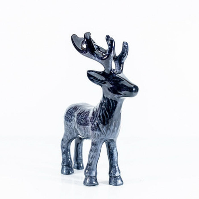 Brushed Black Highland Stag Medium - Heritage Of Scotland - BLACK