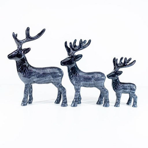 Brushed Black Highland Stag Medium - Heritage Of Scotland - BLACK