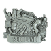 Brushed Metal Scotland Magnet – Puffin, Nessie, Coo, Collage & More - Heritage Of Scotland - Piper Collage