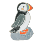 Brushed Metal Scotland Magnet – Puffin, Nessie, Coo, Collage & More - Heritage Of Scotland - Puffin