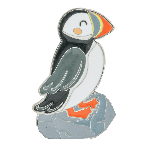 Brushed Metal Scotland Magnet – Puffin, Nessie, Coo, Collage & More - Heritage Of Scotland - Puffin