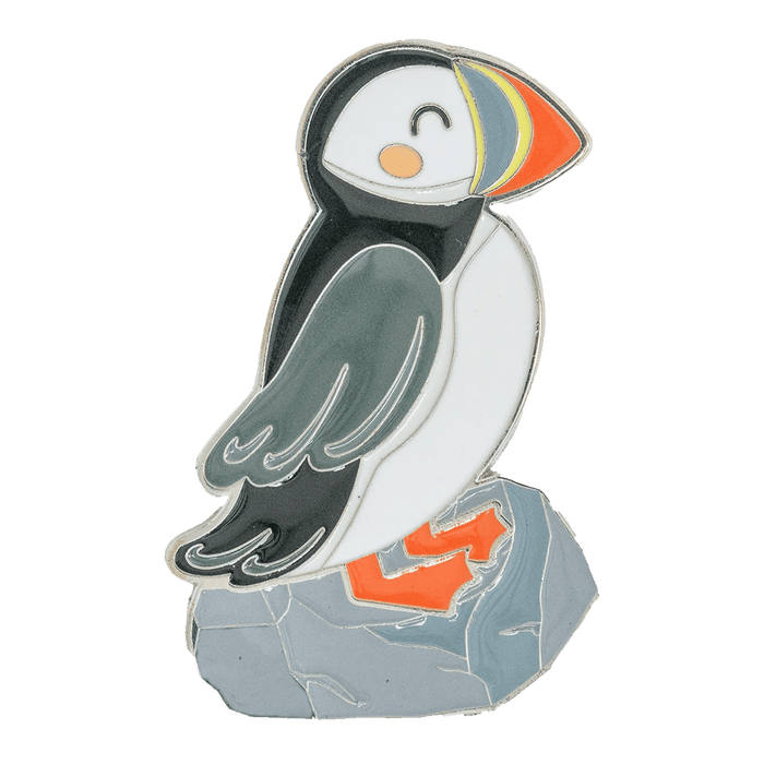 Brushed Metal Scotland Magnet – Puffin, Nessie, Coo, Collage & More - Heritage Of Scotland - Puffin