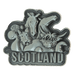 Brushed Metal Scotland Magnet – Puffin, Nessie, Coo, Collage & More - Heritage Of Scotland - Scotland Collage