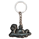 Brushed Metal Scottish Keyring – Nessie, Coo, Collage & More - Heritage Of Scotland - Nessie
