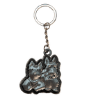 Brushed Metal Scottish Keyring – Nessie, Coo, Collage & More - Heritage Of Scotland - Westies