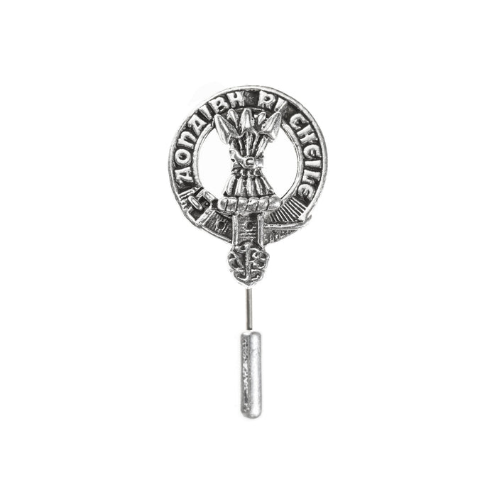 Buchanan Clan Badge, Kilt Pin, Lapel Pin, Cufflinks, Keyring/Key Fob & Gift Set — Fine Pewter by Art Pewter — Made in Scotland (Shiny Finish) - Heritage Of Scotland - Lapel Pin