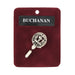 Buchanan Clan Badge, Kilt Pin, Lapel Pin, Cufflinks, Keyring/Key Fob & Gift Set — Fine Pewter by Art Pewter — Made in Scotland (Shiny Finish) - Heritage Of Scotland - Lapel Pin