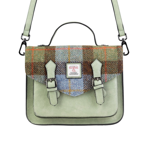 Calton Satchel Chestnut Blue Tartan - Heritage Of Scotland - CHESTNUT BLUE TARTAN