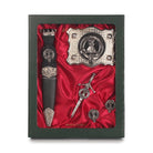 Cameron Clan Badge, Kilt Pin, Lapel Pin, Cufflinks, Keyring/Key Fob & Gift Set — Fine Pewter by Art Pewter — Made in Scotland (Shiny Finish) - Heritage Of Scotland - Gift Set