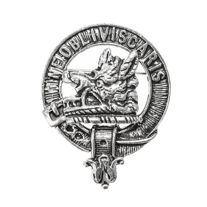 Campbell Clan Badge, Kilt Pin, Lapel Pin, Cufflinks, Keyring/Key Fob & Gift Set — Fine Pewter by Art Pewter — Made in Scotland (Shiny Finish) - Heritage Of Scotland - Badge