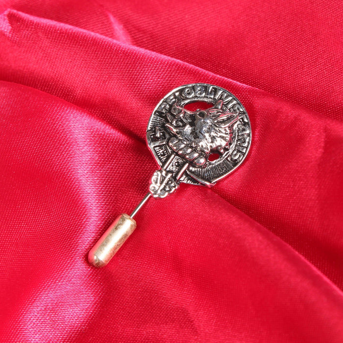 Campbell Clan Badge, Kilt Pin, Lapel Pin, Cufflinks, Keyring/Key Fob & Gift Set — Fine Pewter by Art Pewter — Made in Scotland (Shiny Finish) - Heritage Of Scotland - Lapel Pin