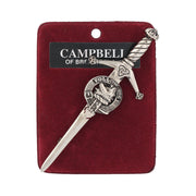 Campbell of Breadalbane Clan Badge, Kilt Pin, Lapel Pin, Cufflinks, Keyring/Key Fob & Gift Set — Fine Pewter by Art Pewter — Made in Scotland (Shiny Finish) - Heritage Of Scotland - Kilt Pin