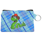 Canvas Coin Purse with Keyring – Nessie or Highland Coo Design - Heritage Of Scotland - Nessie