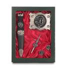 Carmichael Clan Badge, Kilt Pin, Lapel Pin, Cufflinks, Keyring/Key Fob & Gift Set — Fine Pewter by Art Pewter — Made in Scotland (Shiny Finish) - Heritage Of Scotland - Gift Set