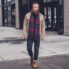 Cashmere Scottish Tartan Clan Scarf - LINDSAY - Heritage Of Scotland -