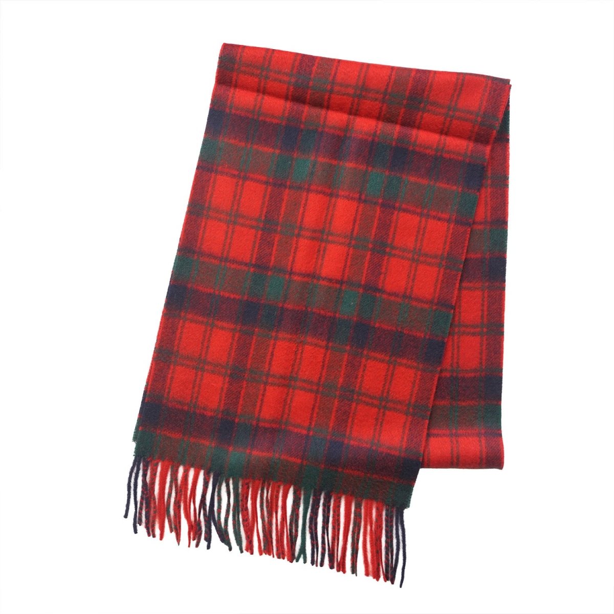 Cashmere Scottish Tartan Clan Scarf - ROBERTSON RED - Heritage Of Scotland -