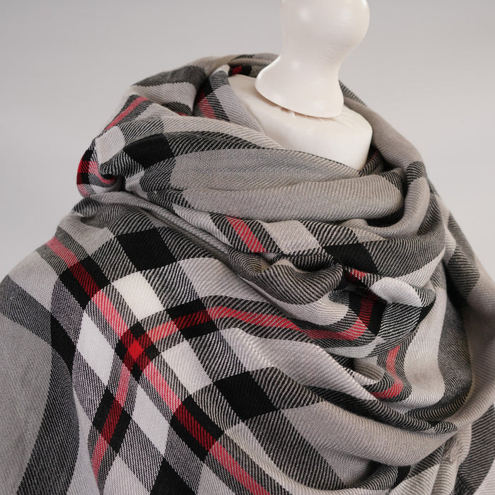 Checkered Tartan Stole - Heritage Of Scotland - THOMSON GREY