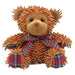 Chenille Teddy Bear – 14cm Plush with Tartan Ribbon & Paws - Heritage Of Scotland - Royal Stewart