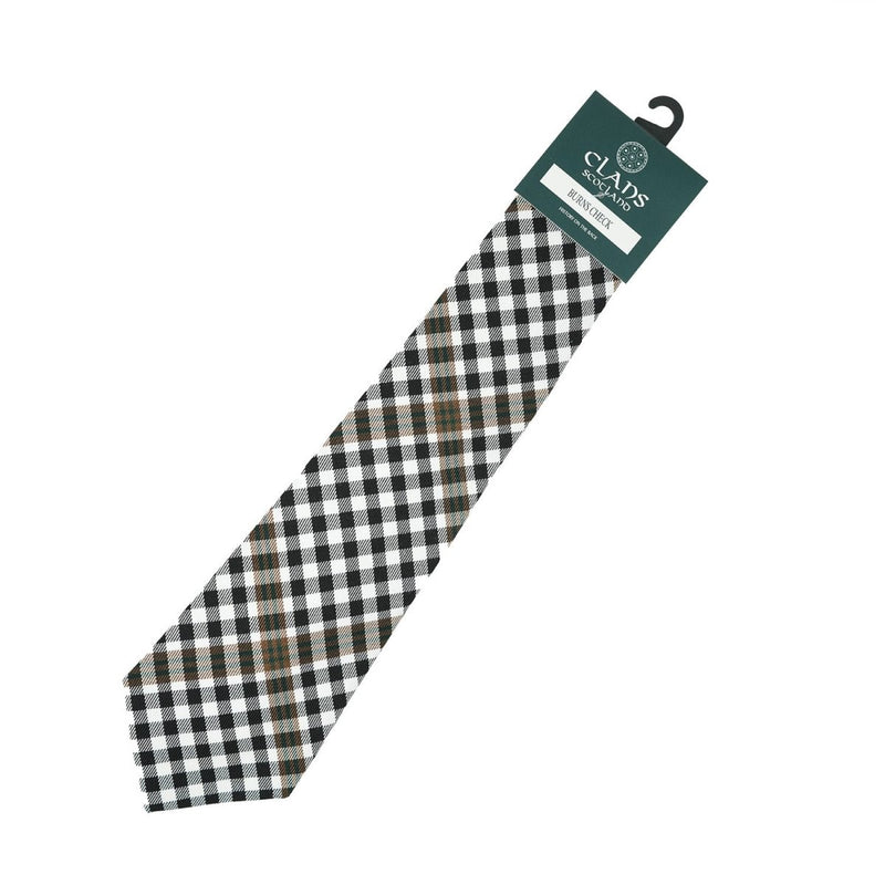 Clan Tartan Tie - Traditional Scottish Plaid Designs - Heritage Of Scotland - Burns Check